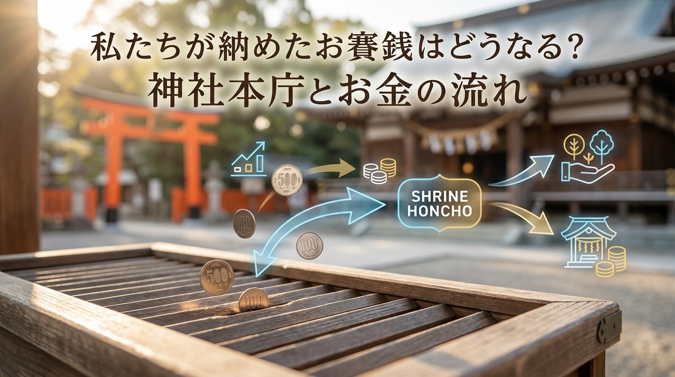 私たちが納めたお賽銭はどうなる？神社本庁とお金の流れ